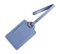 PU Luggage Name Label Design with Detachable Cards Holder for Business Travel and Train Commutes Business Travel Luggage Accessory