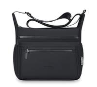 PU Nylon Messenger Bag for Men, Water-Resistant Crossbody Shoulder Satchel with Breathable Structure, Compact Multi-Pocket Small Tool Bag for Casual Daily Use, Market Work, and Outdoor Travel