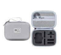 PU Organizer Bag Suitable for DJI Osmo Action6 Portable Storage Box Dustproof and Dirt-Resistant Camera Travel Carrying Case (Gray with Pattern)