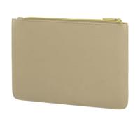 PU Padded Toiletry Bag with Metallic Handle, 23x17x1cm, Available in Gold, Grey, Black and Red, gold, Classic