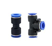 PU PE4 5 6 7 8 9 10 11 12 13 14 15 16mm 1/4" OD Tube Push to Connect Quick Release Pneumatic Fitting for Air Compressor Cylinder(8mm,PU)