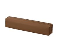 PU Pencil Case - Cute Zipper Pencil Case | Practical Clipboard, Modern Makeup Organizer, Slim Cosmetic Pocket, Practical Office Supplies Case, brown, Consulte la descripción, See description