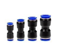 PU PG Pneumatic Quick Connector Plastic Hose air Duct 4 6 8mm 10mm 12mm 14mm 16mm Straight Through reducing Gas Quick Connector(PU-8)