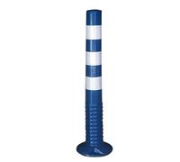 PU Plastic Traffic Cones 18"-30" - Reflective Flexible Barriers for Highway Street Driveway Construction(Blue,1 Pack/30in)