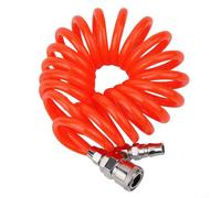 PU Pneumatic Air Compressor Hose 8x5mm with Quick Connectors, 3 m Spring Tube for Pneumatic Tools and Air-Related Equipment