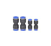 Pu Pneumatic Fittings Plastic Connector 4mm 6mm 8mm Air Water Hose Tube Push in Straight Way Quick Connectors 5/10/20/100Pcs(5pcs,PU-10)