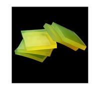 PU Polyurethane Board, 100/150mm Translucent Polyurethane Square PU Sheet Mould Wear Cushioning Rubber Sheet(100x100x15mm)