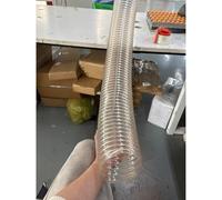 PU Polyurethane Ducting, Flexible PU Dust Collection Hose 25-600 Mm, Clear Vacuum Extension 1m Long(Dia-180mm (7 Inch))