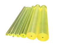 PU Polyurethane Hollow Rod - 500mm Length Dia 18-80mm Aperture 8mm Urethane Tube Elastic Rubber Shock Absorption Translucent(70 * 8MM)