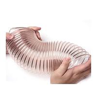 PU Polyurethane Tube, dust-Draft-Plated Copper Wire Woodworking dust Collecting Hose, Telescopic Industrial Wind Pipe, 1M long-160mm*0.63mm