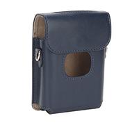 PU Protective Camera Case for Instax Mini Link 2, 54.3in Shoulder Strap for Instant Camera Cover, High Bearing Pure Color PU Leather Camera Bag (Blue)