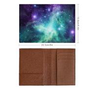 PU Protector Sleeve Credit Card Women Men Green Blue Purple Galaxy Waterproof Travel Wallet Stylish Passport Cover Slim Passport Case for Card Holder Travel Accessories, style, 20.3x13.8cm