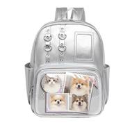 PU Purse Badge Organizer: Cute Pin Display Bag, Durable PU Leather Material, Compact Design and Multiple Pin Slots | Practical Accessory for the, silver, Consulte la descripción, See