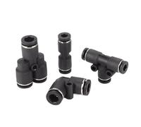 PU PV PE PY Miniature Pneumatic Quick Connector Pipe Hose 3mm 4mm 5mm 6mm Direct T-Way Y-Type Quick-Pull Connector(PV-6)