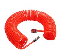 Pu Recoil Air Hose Red with Connector, for Air Compressor