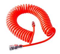 Pu Red Recoil Air Hose with Connector for Air Compressor