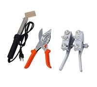 PU Round Belt Welding Machine, 150w Drive Belt Connector Hot Melt Machine, Round Belt Welder Joint Machine Clamp+Scissor+Soldering Iron for V-Belts Pentagonal Belts