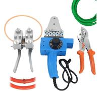 PU Round Belt Welding Machine, Polyurethane Adhesive Welder Connector 300℃, Includes Fixtures and Scissors, Ideal for V-Belts, Pentagonal Belts, and Plastic Strips