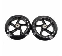 PU Scooter Wheels, Silent Skateboard Rollers, 2 Pack High-Speed Bearings, Wear-Resistant for Trolley, Cart, Furniture(145mm*30mm translucent)