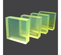 PU Sheet Polyurethane Plate, 4PCS 100x100x20mm/4x4x0.8in Damping Plate Polyurethane Square Plate Die Cutter Plate Beef Tendon Plate Die Cushion Elastic Rubber Sheet Punching Pad