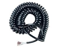 Pu Spring Shield Cable 9 10 1214 17 21 20 25 Core 28 24 22 Awg Stretch 1 2 3 4 5 6 7 8 9 10 11 12 Meters Spiral Telescopic Wire(Stretch 1 meter,10 cores 22 AWG)