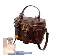 Pu Square Bag - Retro Box Purse, Elegant Tote Handbag, Chic Shoulder Carry Design, Spacious Organizer for Cosmetics, Fashion Accessory Bag for Wedding, Girls, Date Night, Everyday Use