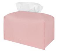 PU Tissue Box Holder, Facial Tissue Dispenser Case for Bathroom, Vanity Countertop, Tabletop, Rectangle Napkin Tissue Box Cover Compatible with Kleenex Paper Hand Towels