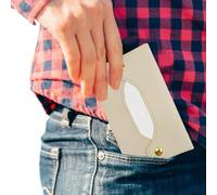 PU Tissue Pouch Organiser 130 x 85 mm 40 g Lightweight Portable Mini Storage Case Elegant Travel Napkin Holder Sub-Pack Bag Home Car Camping On-The-Go Hygiene Accessory Stylish Pocket Carry Essentials