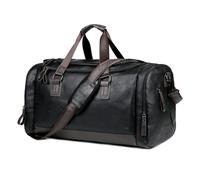 Pu Travel Bag Men's Business Trip Duffel Bag Travel Backpack Version Hand Bill Shoulder Large Handbag,D-54 * 29cm