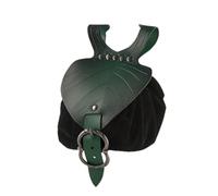 PU Waist Belt Bag Waterproof Copper Coin Decoration Leisure Fanny Pack Elf Leaf Design Drawstring Closure Portable Hanging Bag
