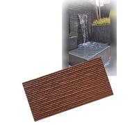 PU Waterfall Wall Panel, Faux Stone Interior Wall Decor, for Interior/Exterior Feature Wall Decor, Easy Installation Water Flow Design(Brick Red,120x60cm/1pcs)