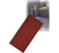 PU Waterfall Wall Panel, Faux Stone Interior Wall Decor, for Interior/Exterior Feature Wall Decor, Easy Installation Water Flow Design(Red,120X60cm/8pcs)