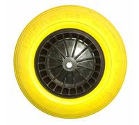 PU Wheel 400x100mm Replacement Wheel Wheelbarrow Wheels Carts DIY Garden Terrace