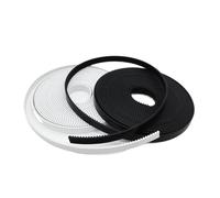 PU With Steel Core 2GT Open Timing Belt GT2 Synchronous Belt Width 5/6/10/15mm 2MGT Polyurethane Steel PU 3D Printer Open Belt(10M,WHITE_6MM)