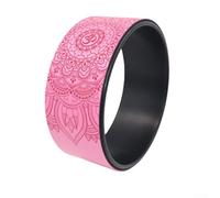 PU Yoga Wheel 32cm Back Stretcher for Stretching(Pink)