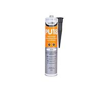 PU18 Black Polyurethane Sealant Adhesive Strong Flexible for Construction, Auto and Marine applications. Non Shrinking High Grab Suitable for Expansion Joints Paintable