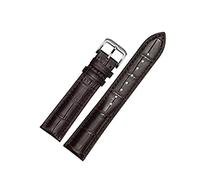 Puasny Men's Genuine Leather Watch Band - Classic Replacement Strap in 12mm to 24mm,Brown,19mm