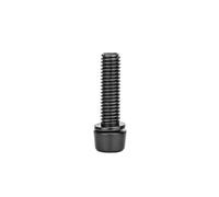 Puasny Stainless Steel Bicycle Stem Bolts M5x18mm, Hex Socket Riser Screws for Bike Handlebar Stem and Riser Applications,Black - 6Pcs,M5x18mm