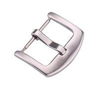 Puasny Stainless Steel Watch Buckle Clasp for Men - Metal Replacement for 16mm to 24mm Bands,Silver Brushed,16mm