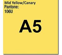 Pub Hotel Restaurant MENU 120 GSM - A5 Coloraction Printer Copier Paper - MID Yellow Canary (2,000)