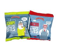 Pub Original Bites - Variety Snacks Box - Scampi Lemon and Bacon BBQ Flavour Crisps Multipack - 2 x 40 g Sample Bags