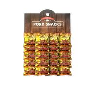 Pub Original - Salted Pork Scratchings - High Protein Snacks - Low Carb, Keto Friendly, Traditional British Snack - Pub Card of 20 x 16 g Bags