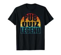 Pub Quiz Legend Absolutely Funny Vintage Retro Sunset Quiz T-Shirt
