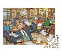 Pub Quiz Night Meltdown Wooden Jigsaw Puzzle Waterproof 1000 Piece Puzzles for Adults Colourful Educational Games