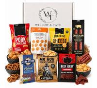 Pub Snacks Hamper for Men - Beer Snacks Gift Set with Pork Crackling, Beef Jerky, Pretzels & Cheese Bites - Gifts for Him, Dad, Husband & Brother