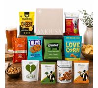 Pub Snacks Hamper with savoury snacks Including Bombay Mix, Nuts, Crisps, Pork Scratchings & More - Pork Scratching Gift set, Snacks Gifts, Hampers for Men, Fathers Day Hamper & Fathers Day Snack Box