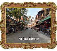 Pub Street SIEM Reap Cambodia Refrigerator Magnet Travel Souvenir Fridge 3D Decoration Craft