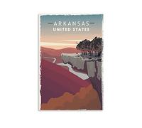 PUBDSKBLDE Metal Sign Arkansas Precipice Retro Decor Art Sign Home Kitchen Bar Cafe Club Cave Wall Decor Vintage Travel Tin Sign 30x43cm