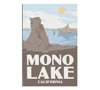 PUBDSKBLDE Metal Tin Sign California Mono County Mono Lake Retro Decor Art Sign Home Kitchen Bar Cafe Club Cave Wall Decor Vintage Travel Sign 20x30cm