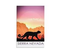PUBDSKBLDE Metal Tin Sign Sierra Nevada Mountain Retro Decor Art Sign Home Kitchen Bar Cafe Club Cave Wall Decor Vintage Travel Sign 30x43cm